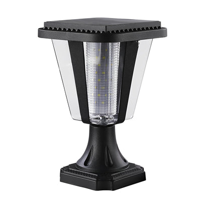 Smll LED Motion Sensor Modern Aluminum Outdoor Post Caps Lights