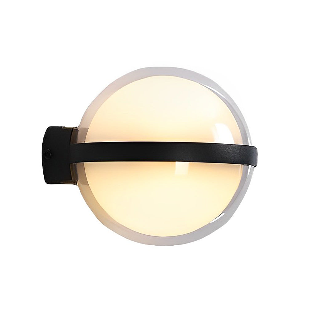 Sirea Creative Round LED Iron Outdoor Wall Lamp