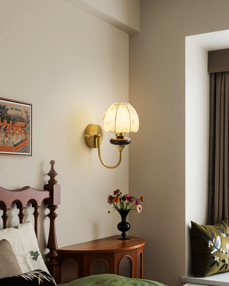 Zorvyn Floral Wall Sconce