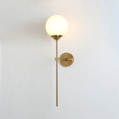 Valentina Modern Globe Glass Wall Lamp - Neutral Decor