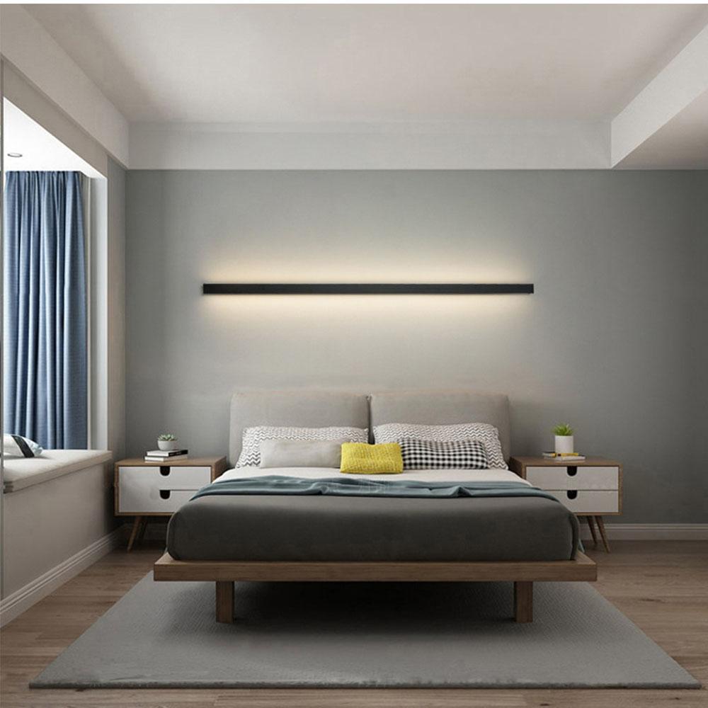 Molly Long LED Linear Minimalist Metal Wall Lights