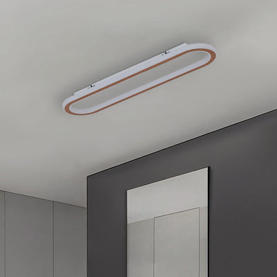 Arisha Minimalist Rectangular Flush Mount Ceiling Light - Neutral Decor