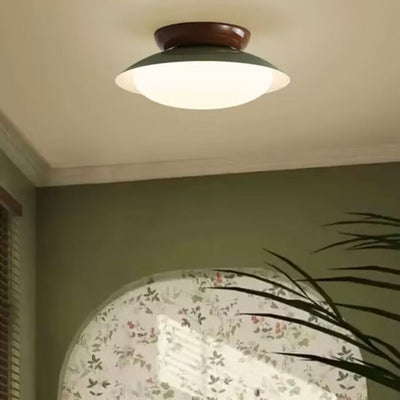 Aira Vintage Bowl-shaped LED Ceiling Light - Neutral Decor