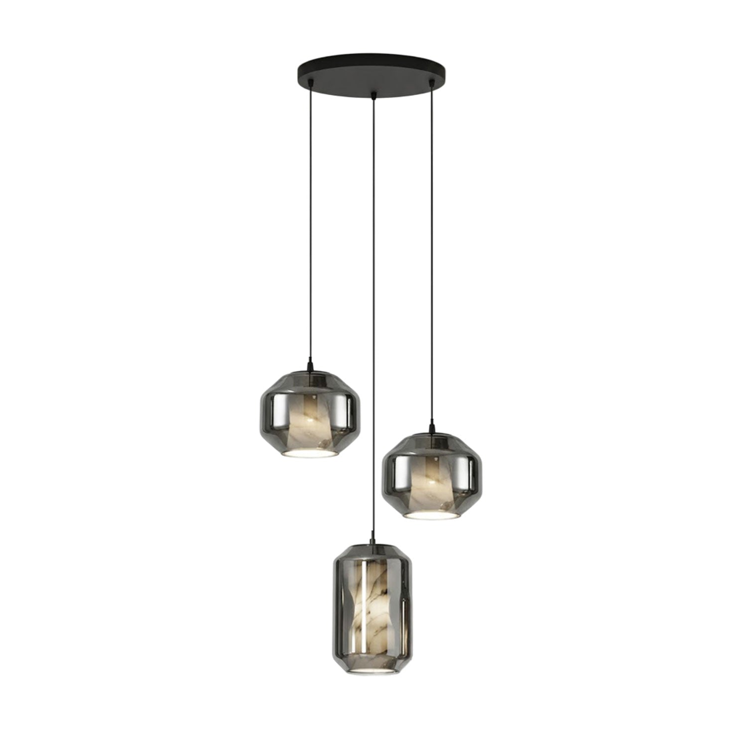 Edenborne Alabaster Glass Cylinder Pendant Light