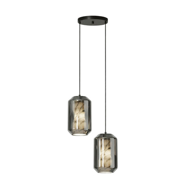 Edenborne Alabaster Glass Cylinder Pendant Light