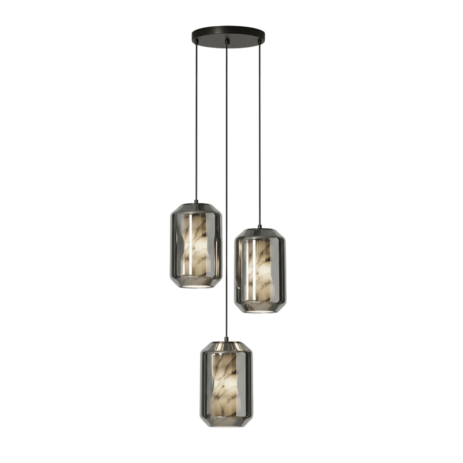 Edenborne Alabaster Glass Cylinder Pendant Light