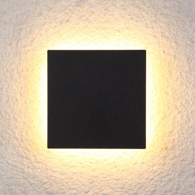 Ray Minimalist Round Square Outdoor Wall Lamp LED - Neutral Decor