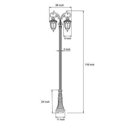 Grant LED European Style Aluminum Outdoor Street Lights