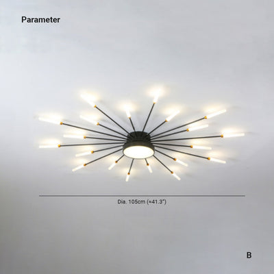 Arisha Modern Home Decoration Fireworks LED Ceiling Light - Neutral Decor