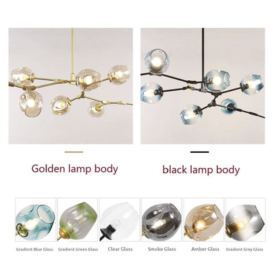 Valentina Nordic Modern Glass Pendant Light Bubble - Neutral Decor