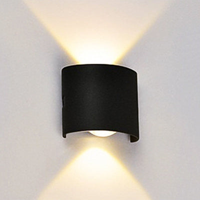 Ray Modern Rectangular Outdoor Wall Lamp Water-Wave - Neutral Decor