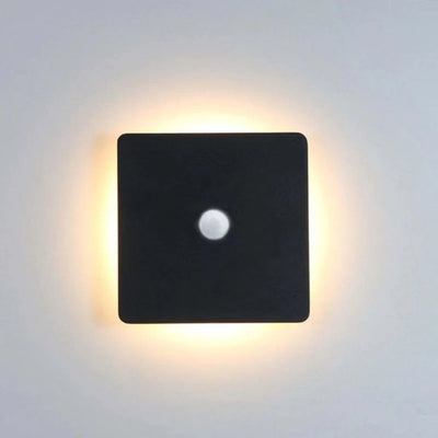 Ray Minimalist Round Square Outdoor Wall Lamp LED - Neutral Decor