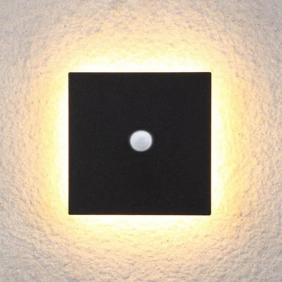 Ray Minimalist Round Square Outdoor Wall Lamp LED - Neutral Decor