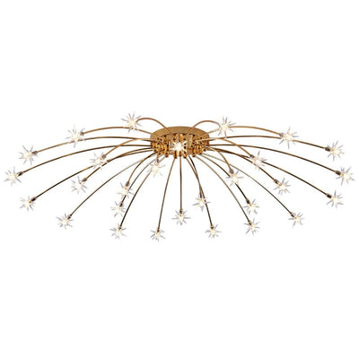 Arisha Art Deco Starry Glass Flush Mount Ceiling Light - Neutral Decor