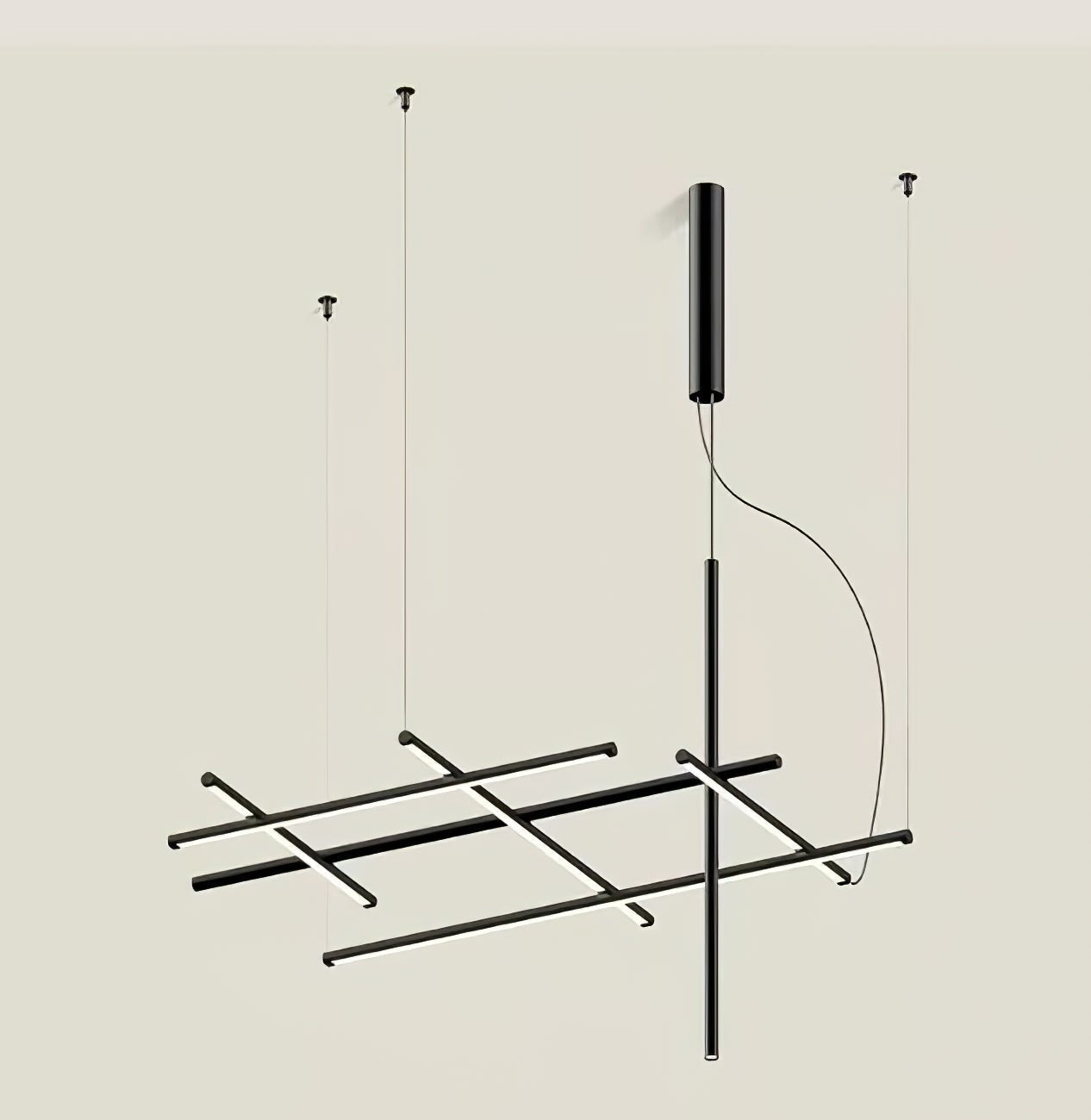 Caelian Geometric Linear Grid Pendant Lamp