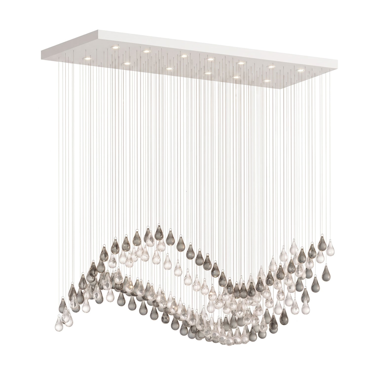 Droplets Cascading Chandelier