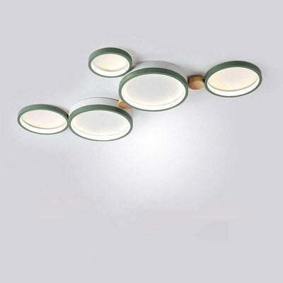 Arisha Round Flush Mount Ceiling Light Bedroom - Neutral Decor