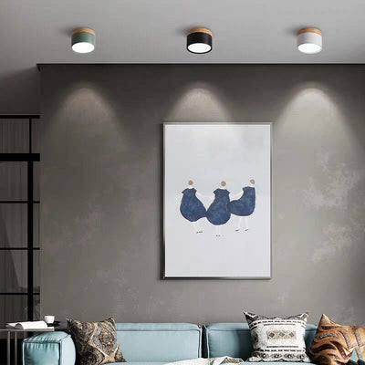 Valentina Modern Cylindrical /Acrylic Flush Mount Ceiling Light Hallway - Neutral Decor