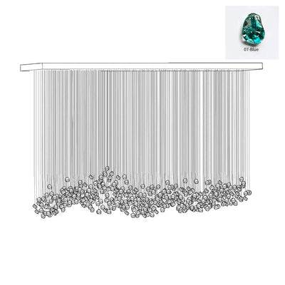 Belora Postmodern Luxury Stone Crystal Chandelier