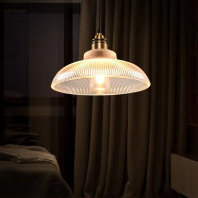 Arisha Industrial LED Pendant Light Clear/Amber Bedroom/Restaurant - Neutral Decor