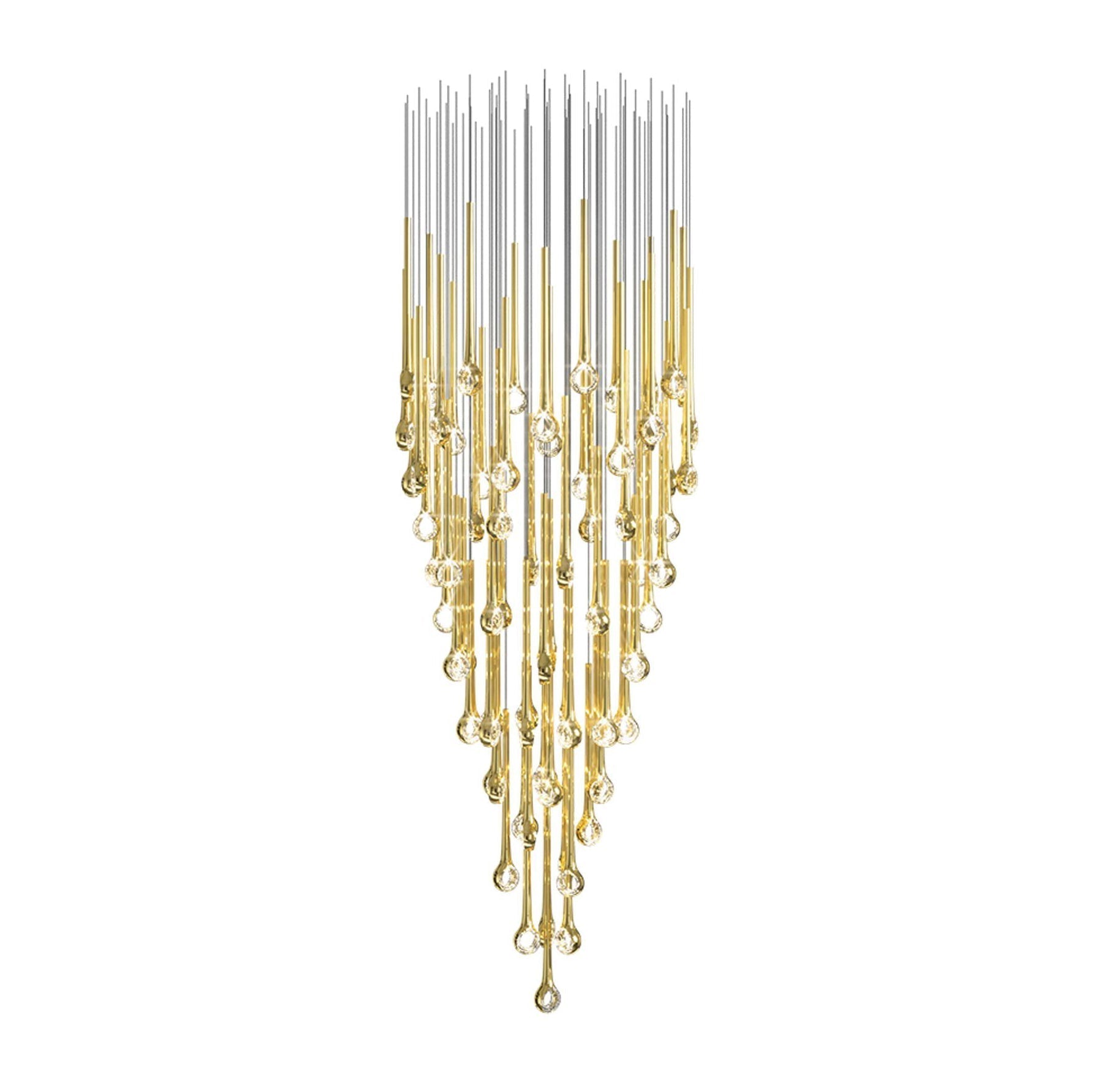 Cicarir Gradient Gold Glass Chandelier