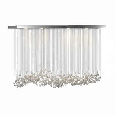 Polychrome Mineral Quartz Cascade Chandelier
