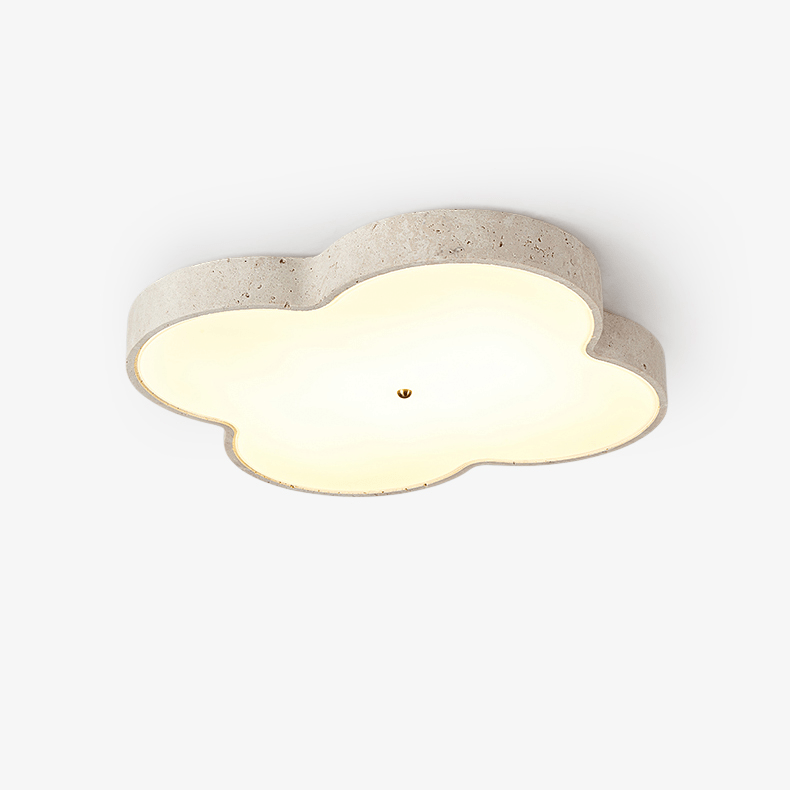 Nuvérin Aethel Cloud Travertine Ceiling Lamp