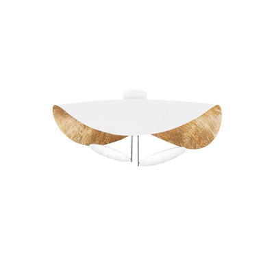 Solenena Ceiling Lamp Curved Shade and Gold Interior