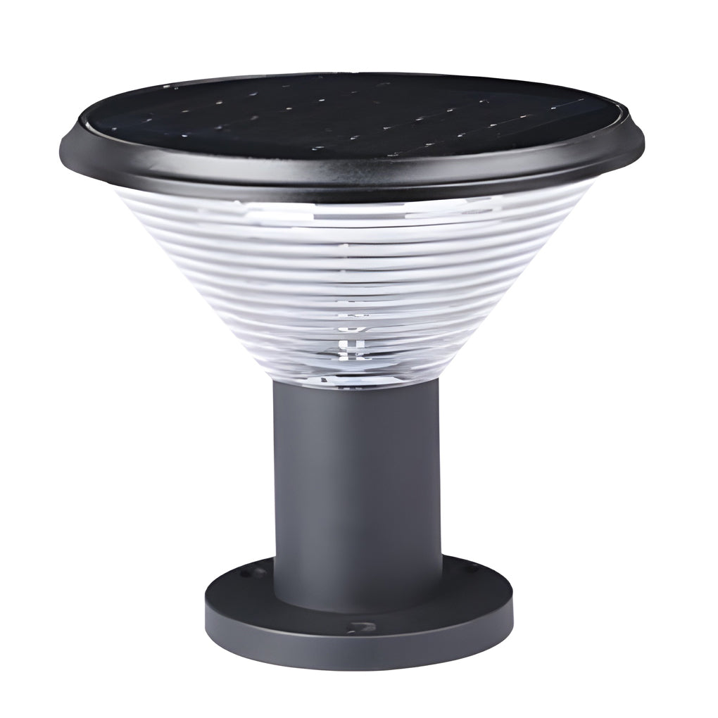 Jasper Circular Control Fence Aluminum Outdoor Post Lights