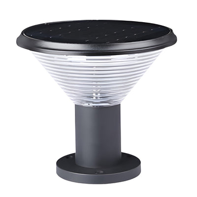 Jasper Circular Control Fence Aluminum Outdoor Post Lights