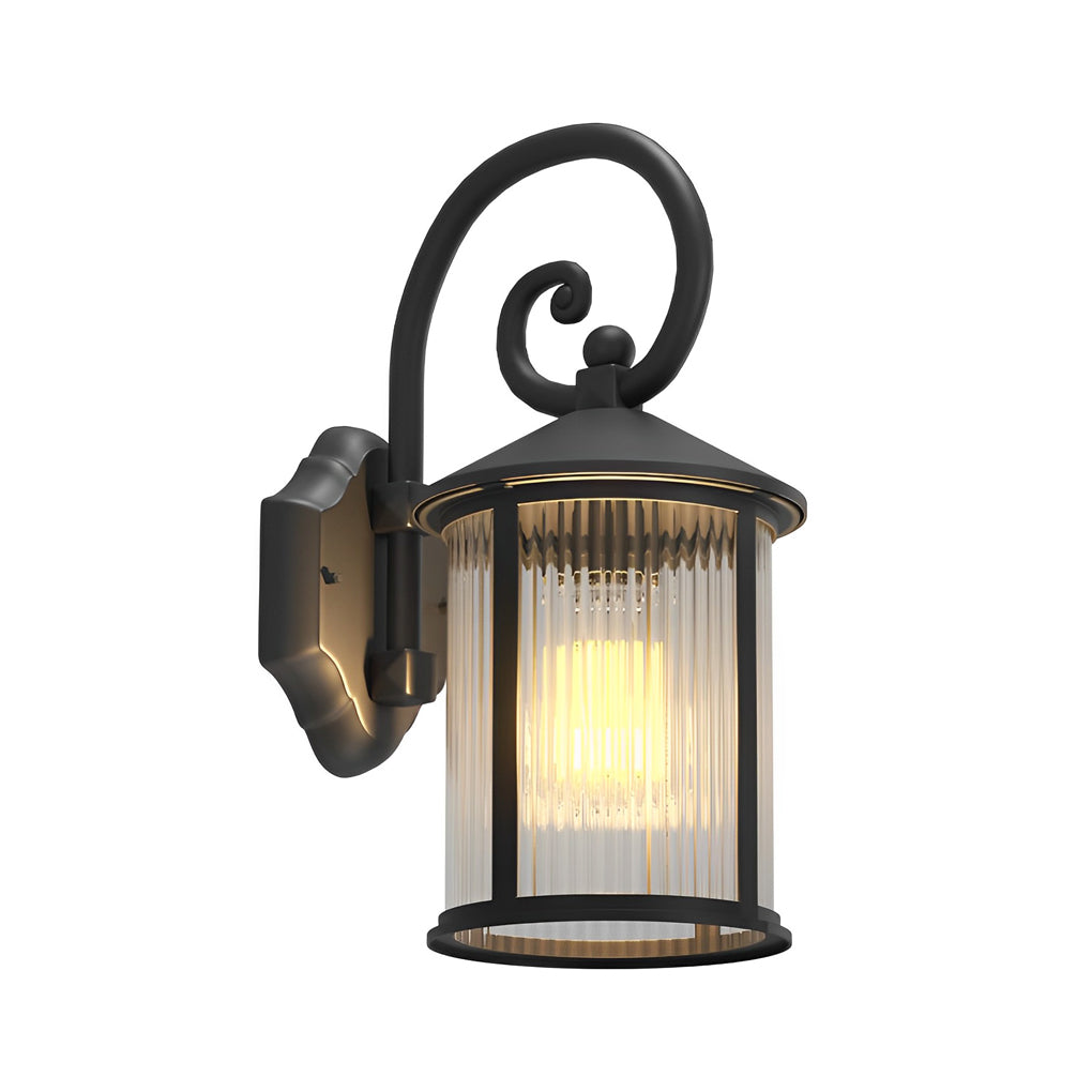 Joseph Striped Retro Aluminum Outdoor Wall Lights
