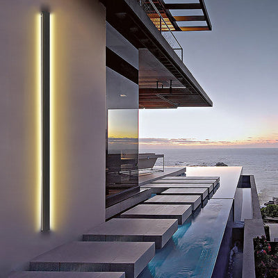 Neal Long LED Linear Modern Iron Outdoor Wall Light