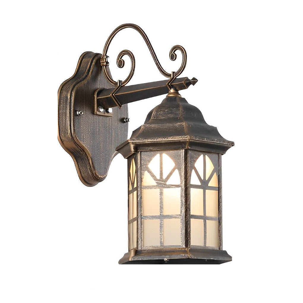 Blesed Retro LED Solar Aluminum Outdoor Wall Lamp