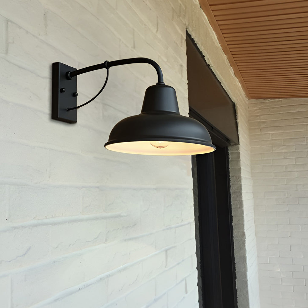 Rhe Vintage Trumpet LED Retro Iron Outdoor Wall Lights