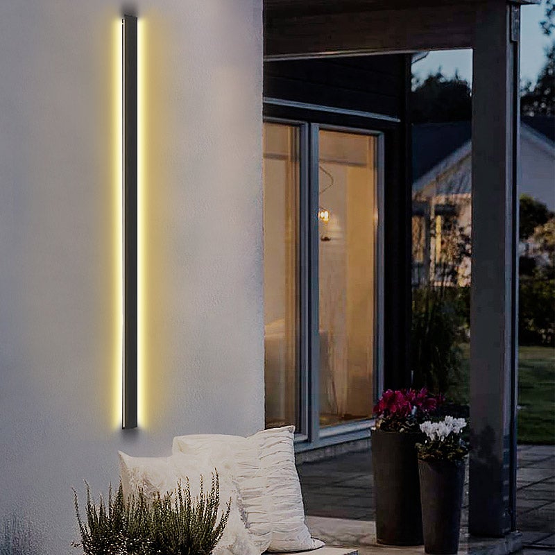 Keel Linear LED Minimalist Iron Outdoor Wall Lights