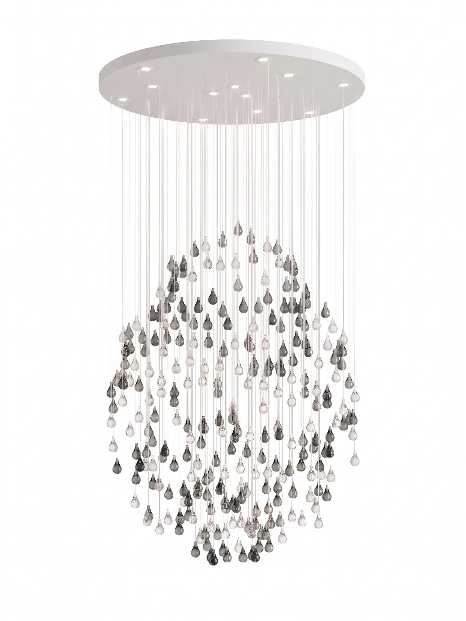 Droplets Cascading Chandelier