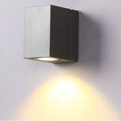 Constnt Square Sensor LED Aluminum Outdoor Wall Spot Lights