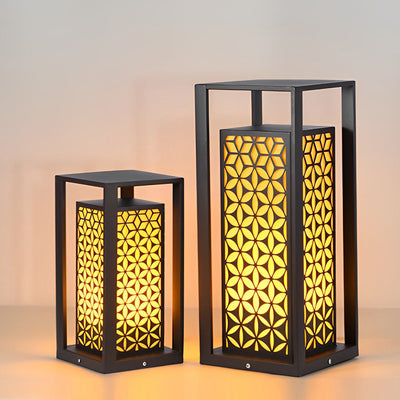 Gala Floral Pattern Unique Modern Metal Pathway Lights