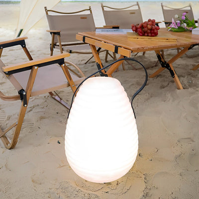 Lelie Round LED Timing USB Portable PE Outdoor Lanterns