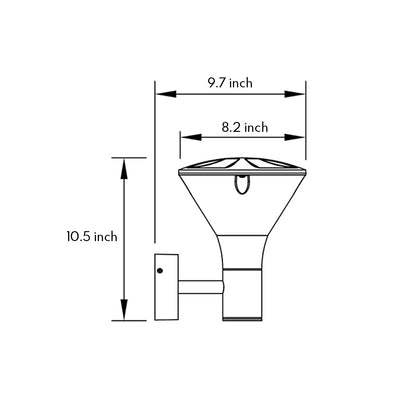 Verica Modern Minimalist Aluminum Outdoor Wall Lights
