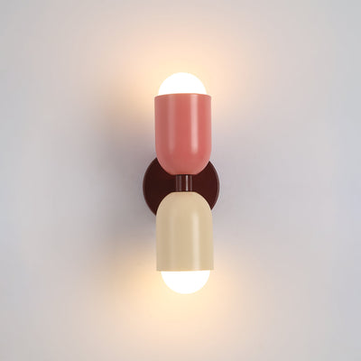 Valentina Modern Art Decoration Double-Headed Colorful Wall Lamp - Neutral Decor