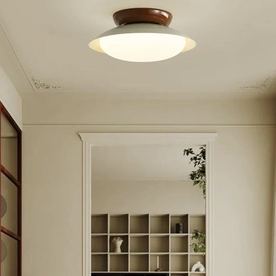 Aira Vintage Bowl-shaped LED Ceiling Light - Neutral Decor