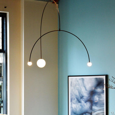 Viraiseon Chandelier Mobile Black Minimalist