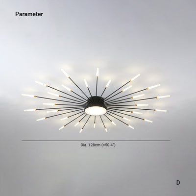 Arisha Modern Home Decoration Fireworks LED Ceiling Light - Neutral Decor