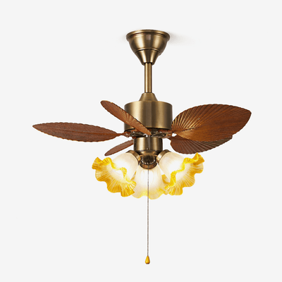 Miranira Vintage Leaf Ceiling Fan Light