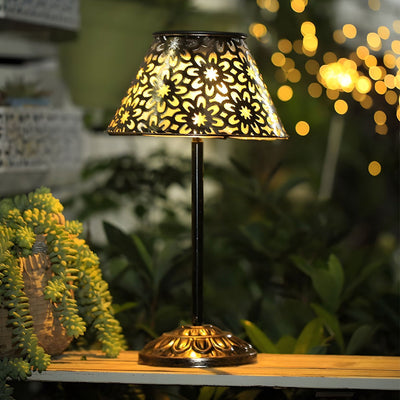 Winon Hollow LED Moroccan Iron Outdoor Floor Lamps