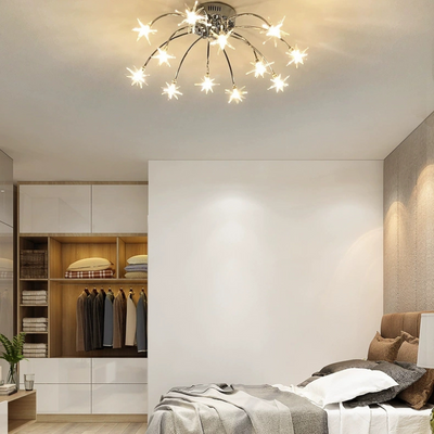 Arisha Art Deco Starry Glass Flush Mount Ceiling Light - Neutral Decor