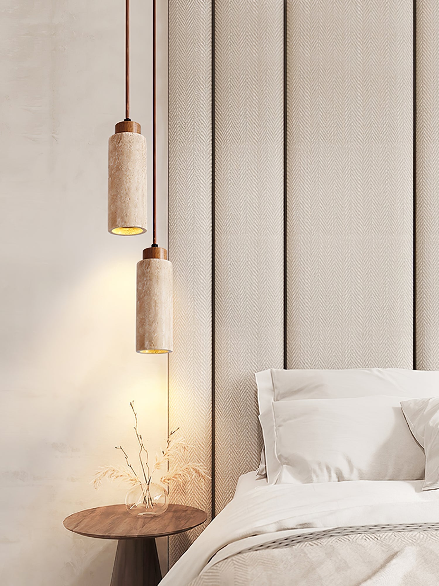 Avloris Travertine Pendant Light