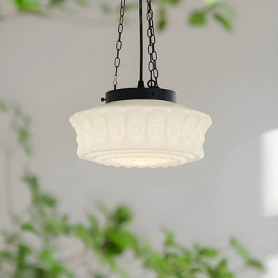 Valentina Vintage French Country Dome Pendant Light Living Room - Neutral Decor