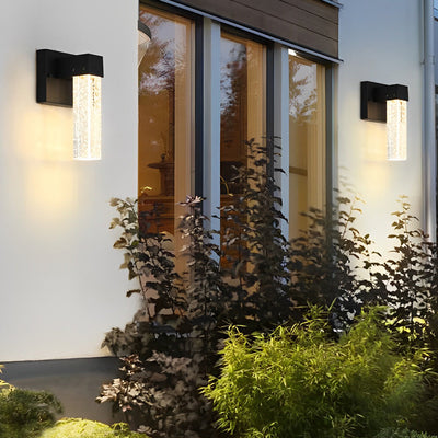 Veda LED Classic Modern Crystal Outdoor Wall Lamp